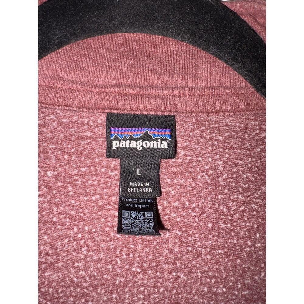 Patagonia Ahnya 1/4 Zip Pullover Women's Large Sequoia Red Outdoor Sweatshirt - Picture 3 of 7